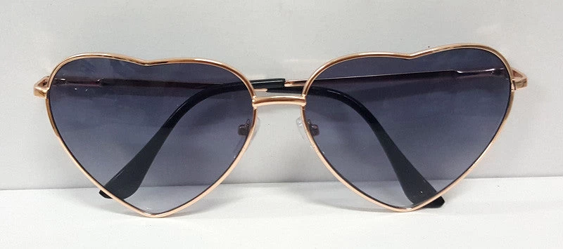 Fashion Heart Shaped Sunglasses Women Metal Wrap Sun Glasses Lovely - Image 7
