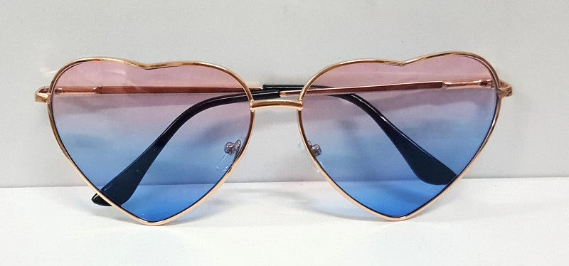 Fashion Heart Shaped Sunglasses Women Metal Wrap Sun Glasses Lovely - Image 6