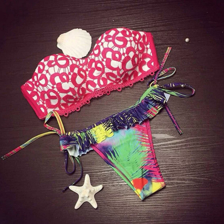 Comfortably Womens Brazilian Low Waist Bikini Set Swimwear Women Swimsuit Sexy Swimwear Bathing Suit Biquinis Feminino - Image 3