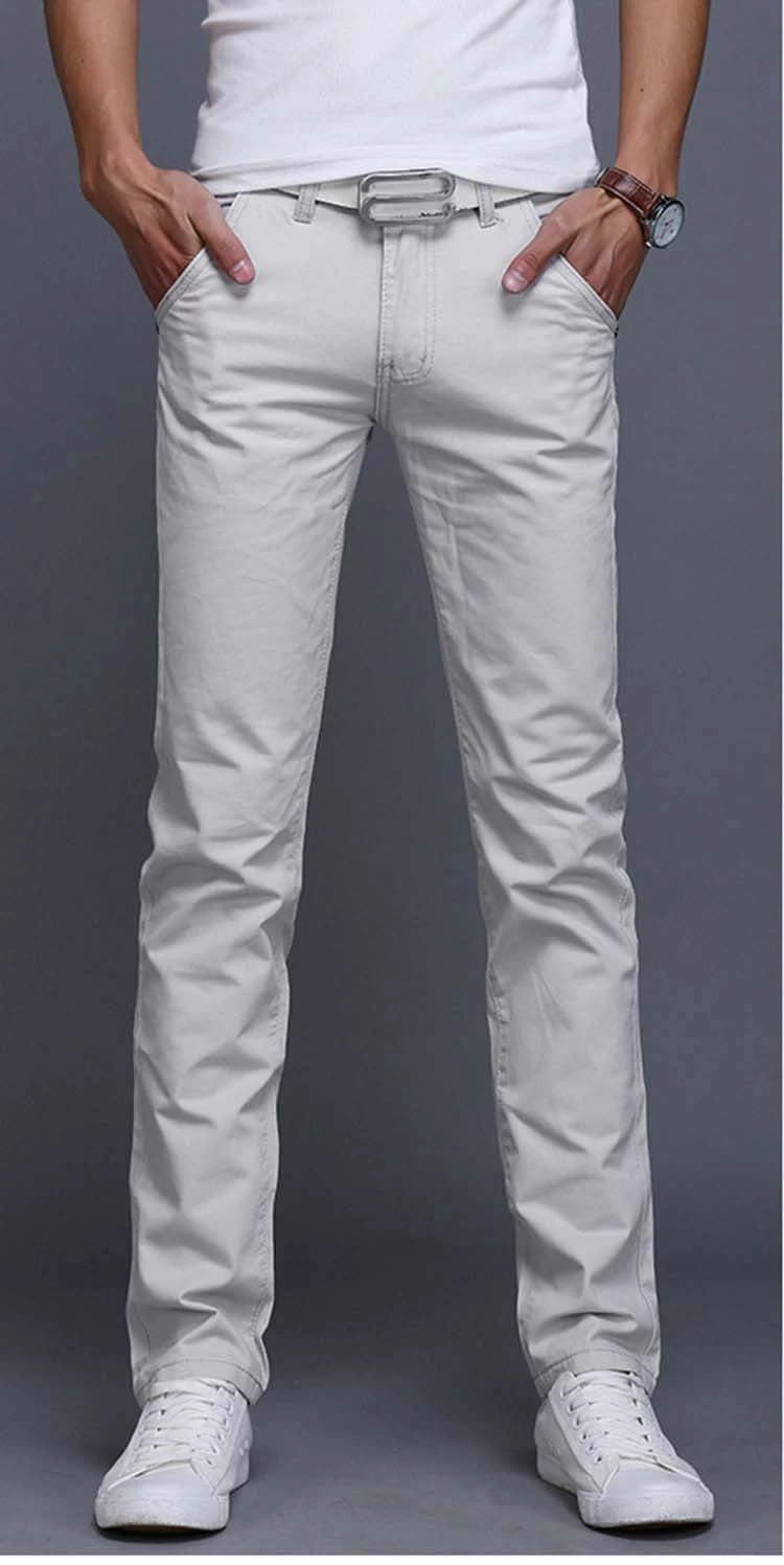 9 Colors Summer Autumn Fashion Business Or Casual Style Pants Men Slim Straight Casual Long Pants Fashion Multicolor Men Pants - Image 9