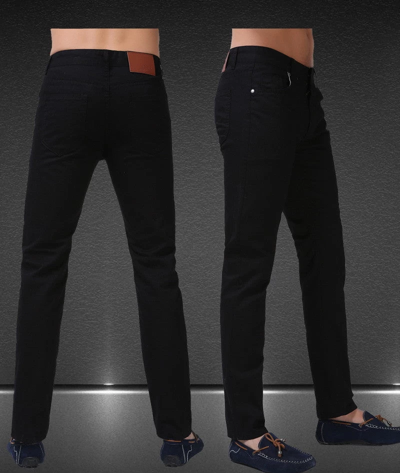 Men Jeans Solid Candy Color Fashion Casual Calca Jeans - Image 2