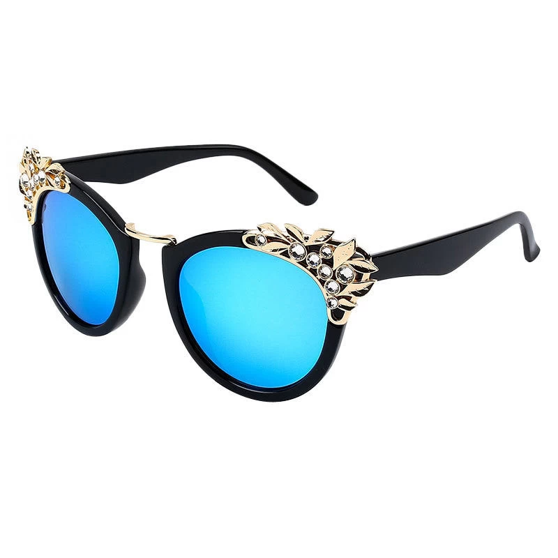 Women Luxury Sunglasses Jewelry Flower Rhinestone Decoration Sun Glasses Vintage Shades Eyewear - Image 3