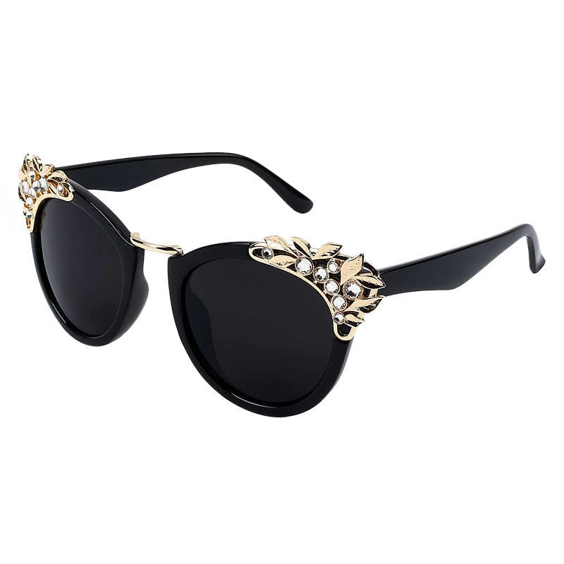 Women Luxury Sunglasses Jewelry Flower Rhinestone Decoration Sun Glasses Vintage Shades Eyewear - Image 6