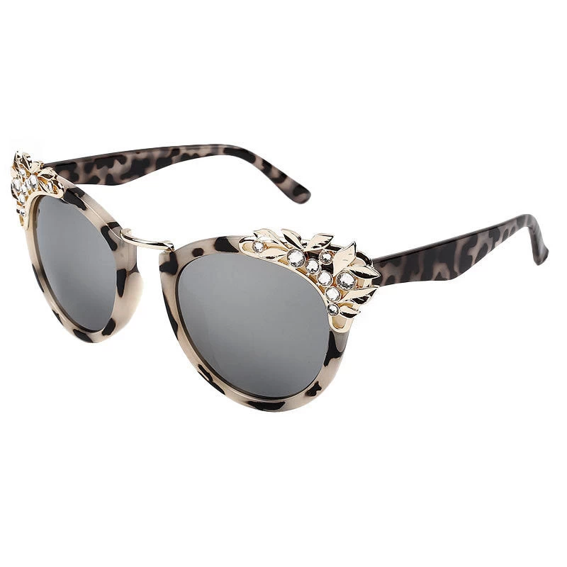 Women Luxury Sunglasses Jewelry Flower Rhinestone Decoration Sun Glasses Vintage Shades Eyewear - Image 4