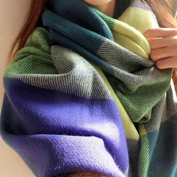 Winter Scarf Women Blanket Plaid Scarf Female Shawls And Scarves Luxury Scarf - Image 5