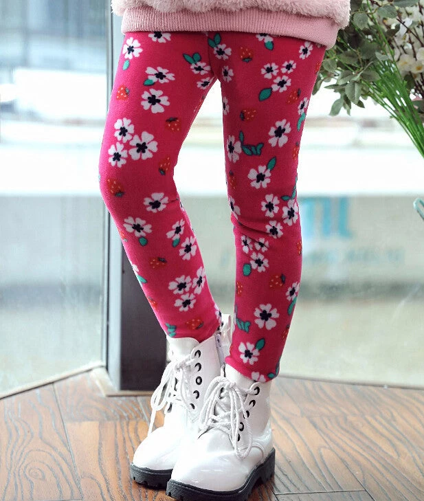 Winter Girls Leggings Children Kids Pants Plus Velvet Thick Warm Pants Kids Trousers Children's Clothing Bobo Choses - Image 5