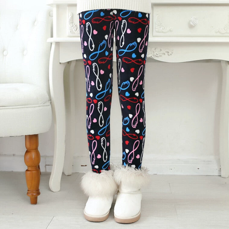 Winter Girls Leggings Children Kids Pants Plus Velvet Thick Warm Pants Kids Trousers Children's Clothing Bobo Choses - Image 14