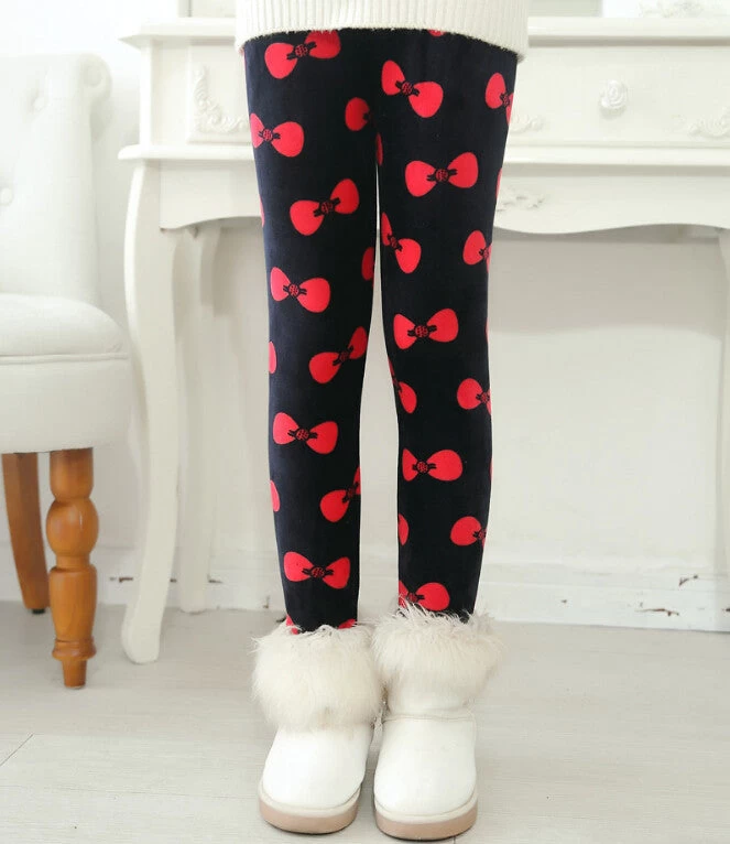 Winter Girls Leggings Children Kids Pants Plus Velvet Thick Warm Pants Kids Trousers Children's Clothing Bobo Choses - Image 2