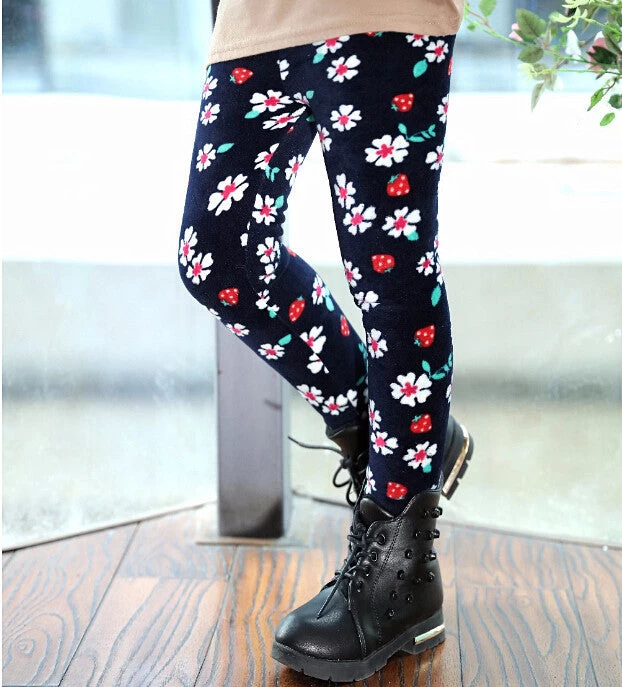 Winter Girls Leggings Children Kids Pants Plus Velvet Thick Warm Pants Kids Trousers Children's Clothing Bobo Choses - Image 9