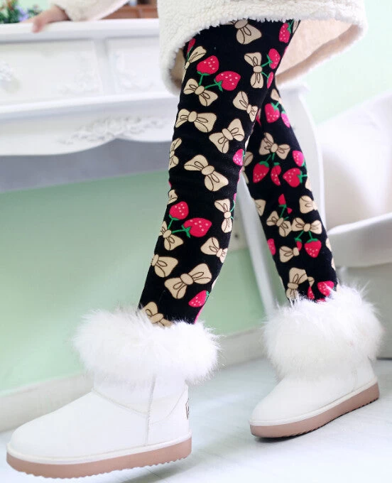 Winter Girls Leggings Children Kids Pants Plus Velvet Thick Warm Pants Kids Trousers Children's Clothing Bobo Choses - Image 8