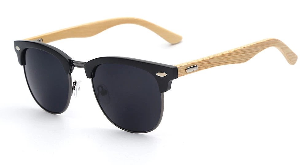 Brand Designer Bamboo Sunglasses Wood For Women Men Vintage Glasses Retro Mens - Image 3