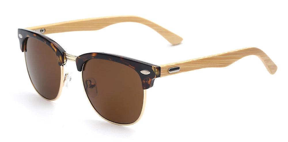 Brand Designer Bamboo Sunglasses Wood For Women Men Vintage Glasses Retro Mens - Image 5