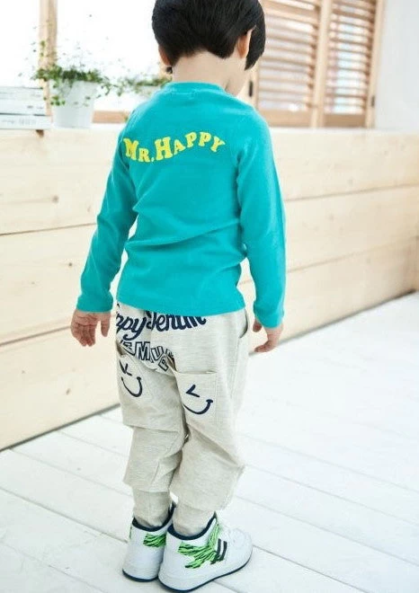 Cotton Kids Boys Pants Smiling Boys Harem Pants Boys Clothes Sports Casual Boys Trousers - Image 3
