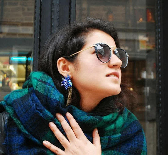 Winter Tartan Scarf Plaid Scarf Unisex Acrylic Basic Shawls Women's Scarves - Image 3