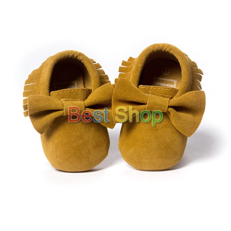 Cute Butterfly-knot Tassels Baby Moccasin Quality Infant Babies First Walkers Born Footwears Indoor Boots - Image 9