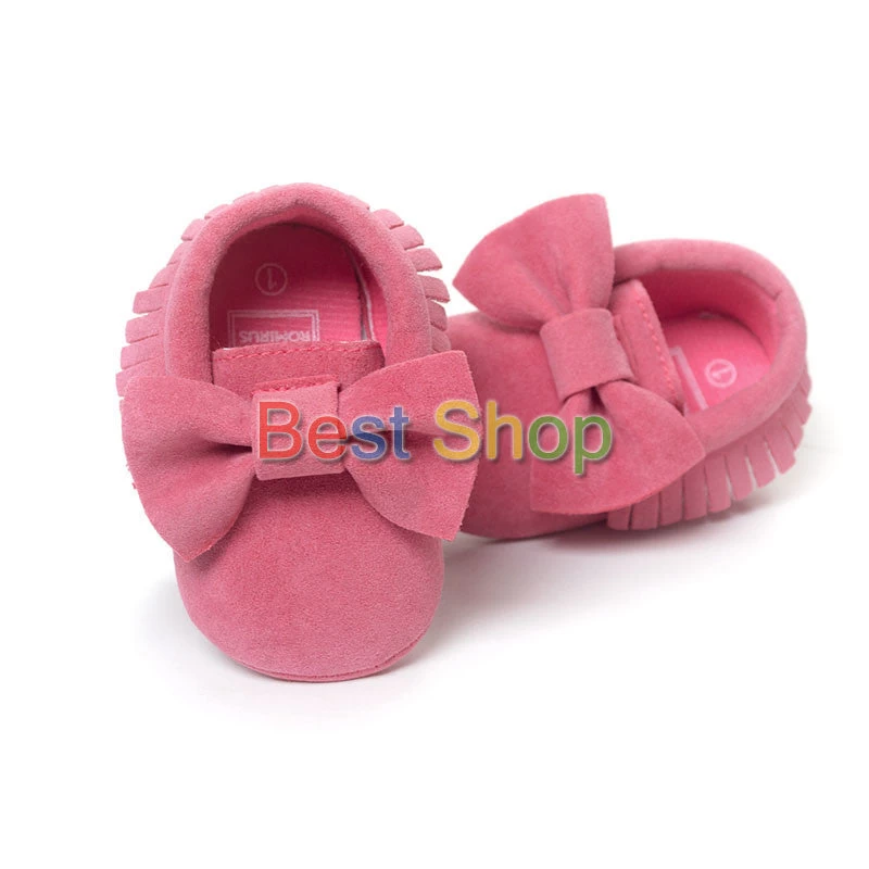 Cute Butterfly-knot Tassels Baby Moccasin Quality Infant Babies First Walkers Born Footwears Indoor Boots - Image 5
