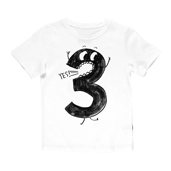 Number Letter Boys Print T Shirt For Kids Summer T-shirts Baby Boy Funny Birthday T-shirts Kids Boys Casual Tops CG052 - Image 2