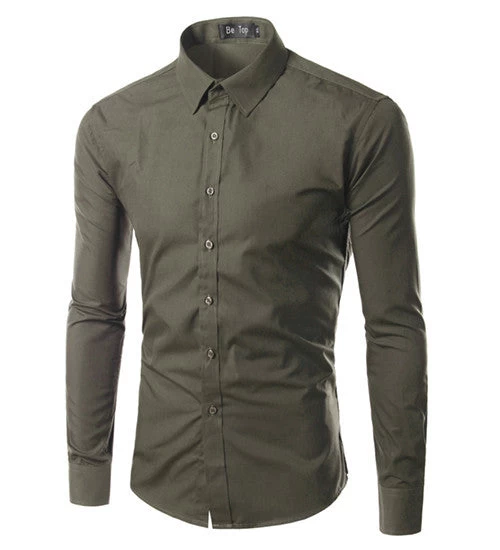 Dress Shirts Mens Striped Shirt Slim Fit Chemise Homme Long Sleeve Men Shirt Heren Hemden Slim Camisa Masculina - Image 10