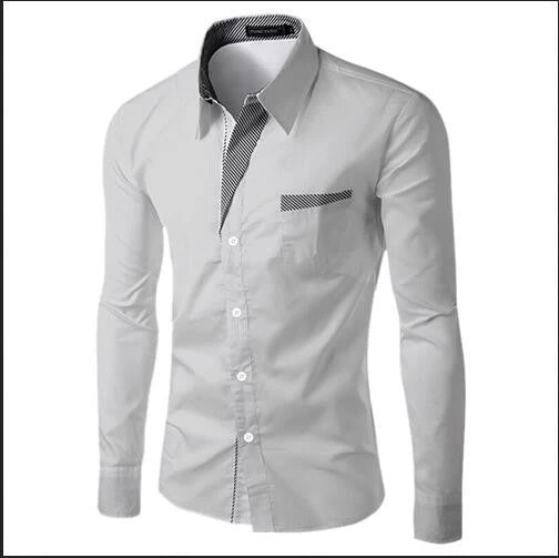 Dress Shirts Mens Striped Shirt Slim Fit Chemise Homme Long Sleeve Men Shirt Heren Hemden Slim Camisa Masculina - Image 13