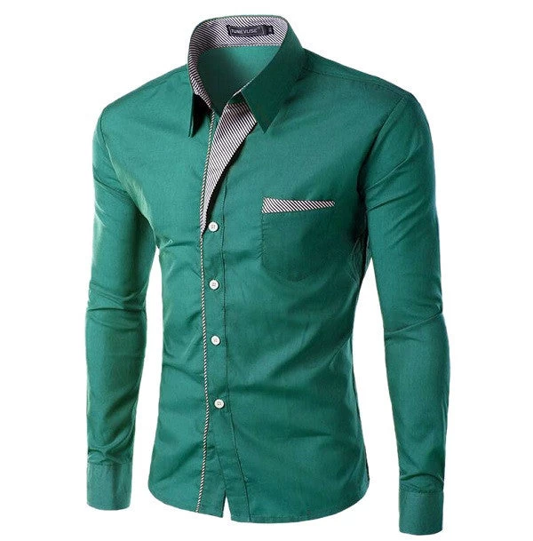 Dress Shirts Mens Striped Shirt Slim Fit Chemise Homme Long Sleeve Men Shirt Heren Hemden Slim Camisa Masculina - Image 20