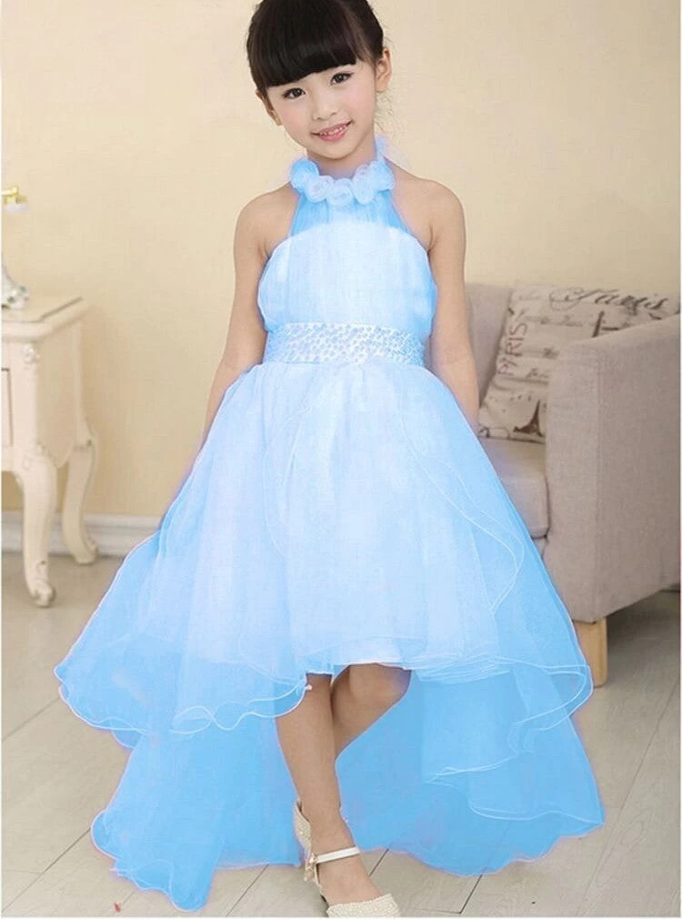 Summer Baby Girls Party Dress Evening Wear Long Tail Girls Clothes Elegant Flower Girl Dress Kids Baby Dresses - Image 4