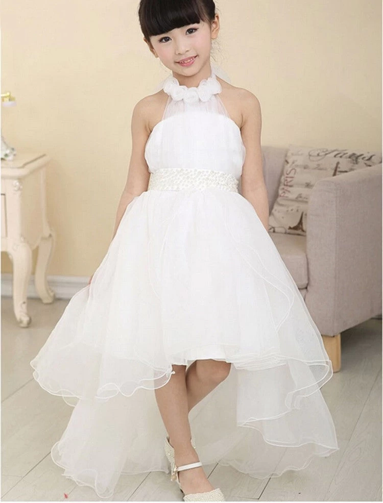 Summer Baby Girls Party Dress Evening Wear Long Tail Girls Clothes Elegant Flower Girl Dress Kids Baby Dresses - Image 2