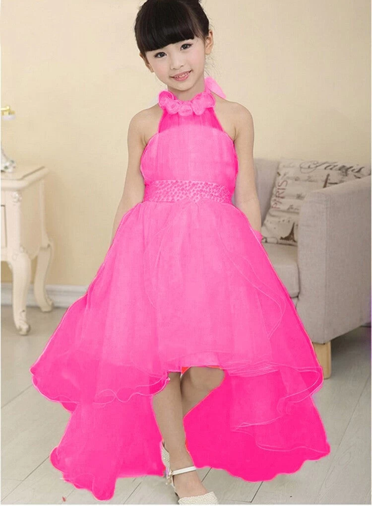 Summer Baby Girls Party Dress Evening Wear Long Tail Girls Clothes Elegant Flower Girl Dress Kids Baby Dresses - Image 5