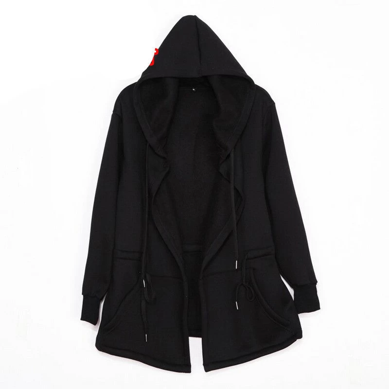 High Quality Casual Unisex Men's Hooded With Black Gown Hip Hop Hoodies And Sweatshirts Long Sleeves Jackets Women Cloak Coats - Image 2
