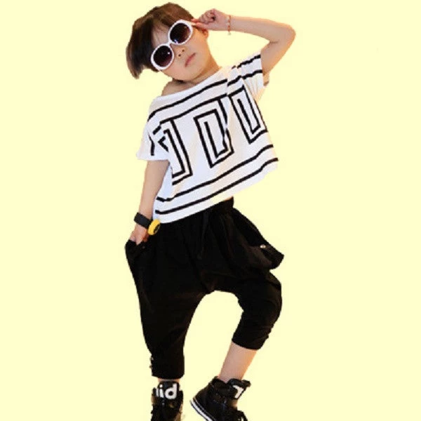 Children Clothing Sets Girls Sports Suit Summer Bat Short Sleeve Shirt+Harem Pants Kids Girl Clothes Suits 2pcs/set - Image 2