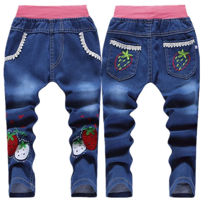 Kids Jeans Elastic Waist Straight Cartoon Jeans Denim Long Pant Retail Boy Jeans 12 Types WB114 - Image 12