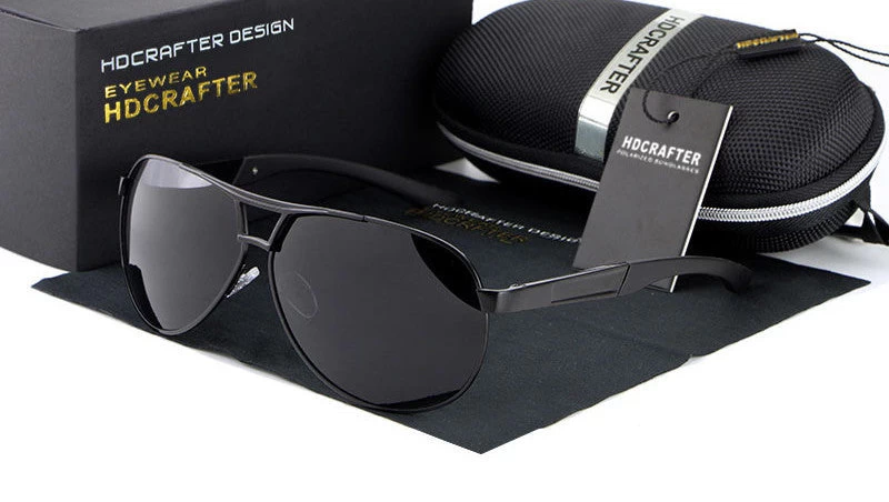 Fashion Men's UV400 Sunglasses Mirror Eyewear Sun Glasses For Men With Case Box - Image 5