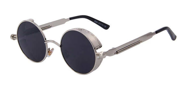 MERRY'S Vintage Women Steampunk Sunglasses Design Round Sunglasses Oculos De Sol UV400 - Image 3