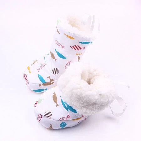 Fashion Winter Baby Boys Girls Cotton Shoes Plush Warm Shoes First Walkers Boots For 0-12 Months - Image 6
