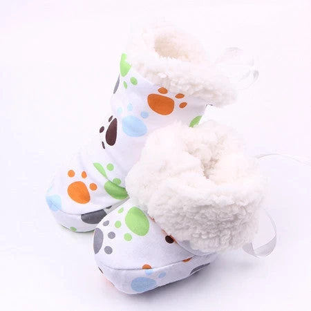 Fashion Winter Baby Boys Girls Cotton Shoes Plush Warm Shoes First Walkers Boots For 0-12 Months - Image 5