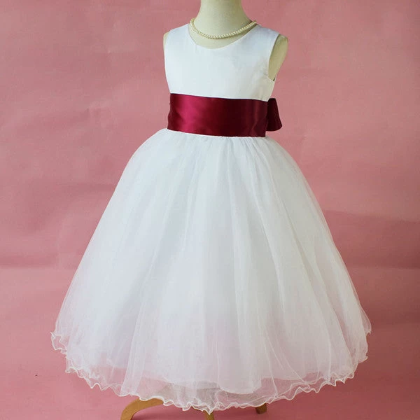 Flower Girl Petals Dress Children Bridesmaid Toddler Elegant Dress Pageant Wedding Bridal Dress - Image 3