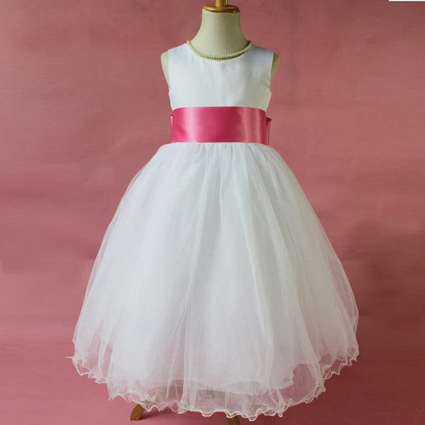Flower Girl Petals Dress Children Bridesmaid Toddler Elegant Dress Pageant Wedding Bridal Dress - Image 2