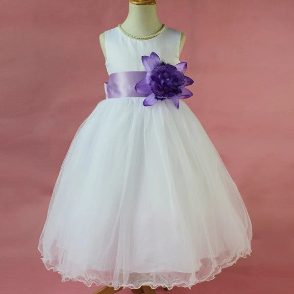 Flower Girl Petals Dress Children Bridesmaid Toddler Elegant Dress Pageant Wedding Bridal Dress - Image 12