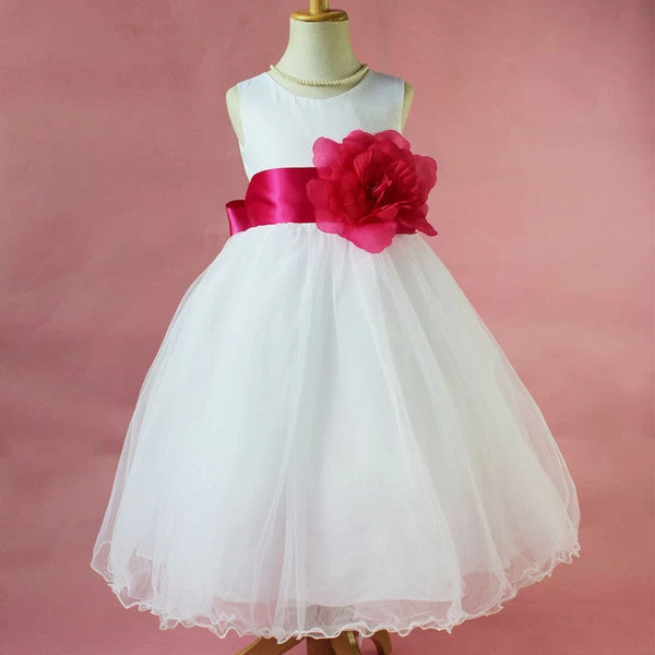 Flower Girl Petals Dress Children Bridesmaid Toddler Elegant Dress Pageant Wedding Bridal Dress - Image 15