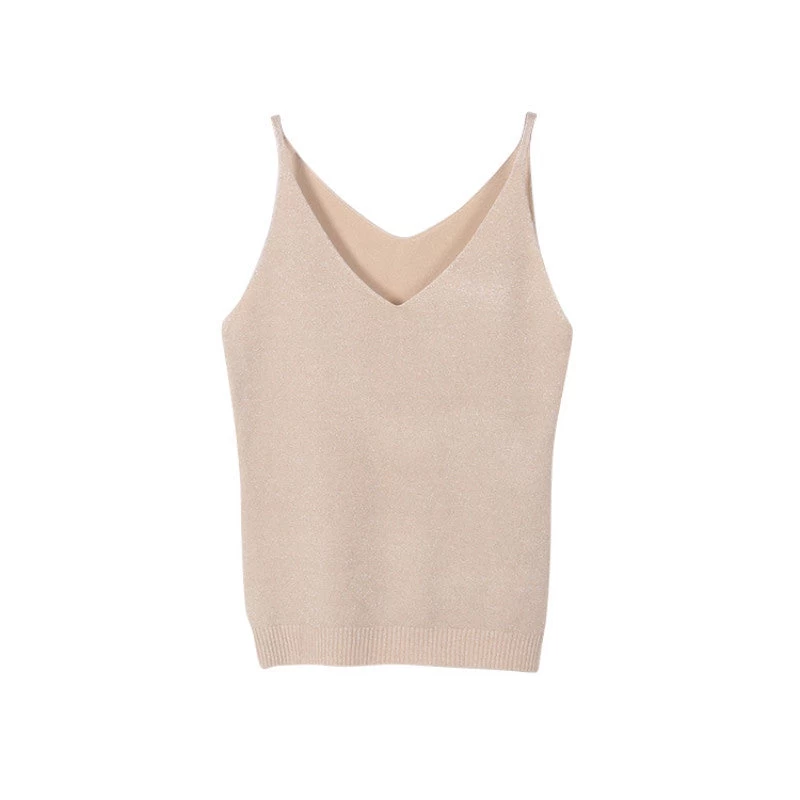 Sexy Women Fashion Knitting Vest Top Sleeveless V-Neck Blouse Casual Tank Tops - Image 11