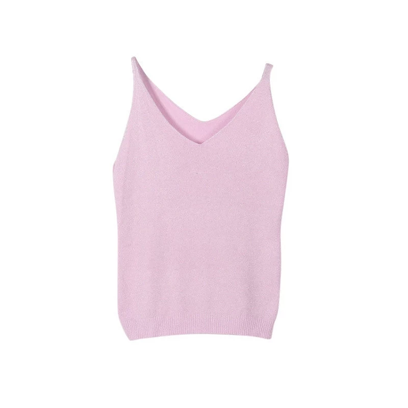 Sexy Women Fashion Knitting Vest Top Sleeveless V-Neck Blouse Casual Tank Tops - Image 8