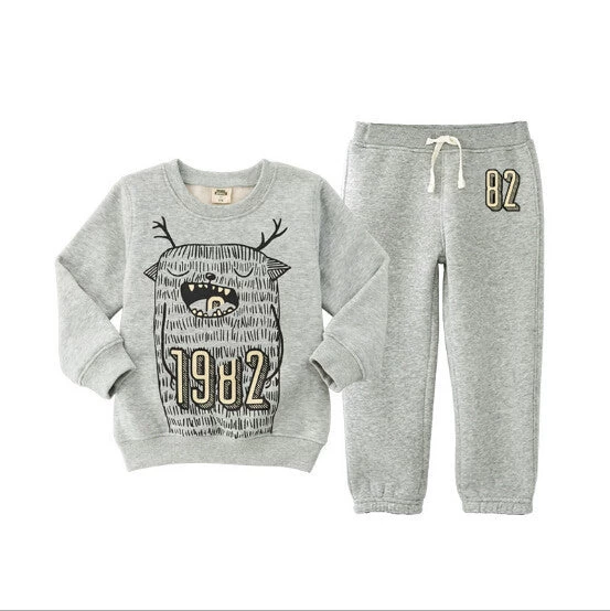 Cotton Children Set Autumn Boys Clothes Swan Boy Character Set Boys Kids Jacket Tracksuit Pants+t Shirts - Image 10