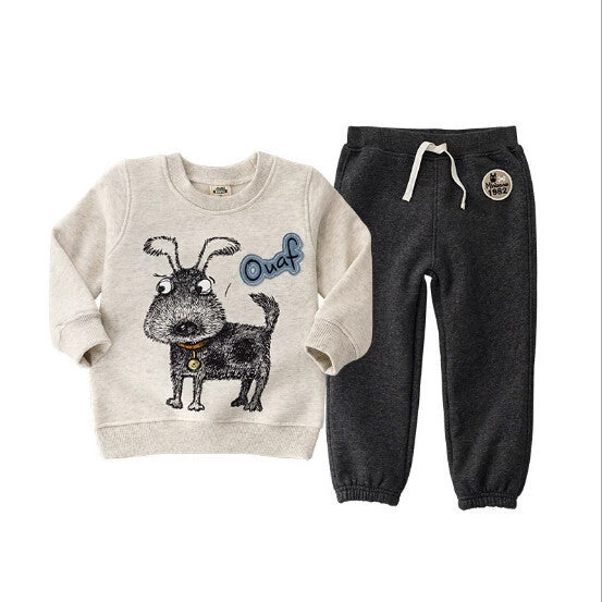Cotton Children Set Autumn Boys Clothes Swan Boy Character Set Boys Kids Jacket Tracksuit Pants+t Shirts - Image 7