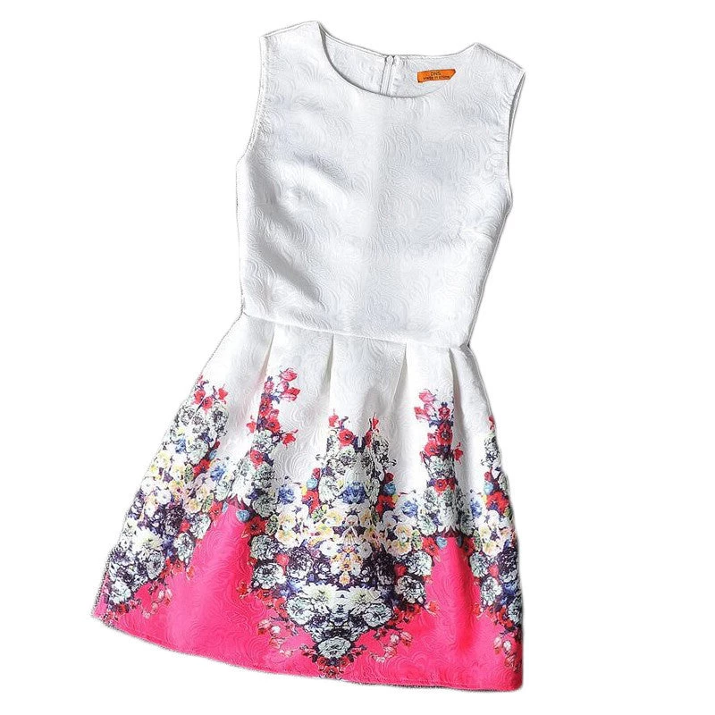 Flower Girls Dresses Summer Floral Print Sleeveless Kids Dresses For Girls Clothes Party Princess Dress Children 6-12Y - Image 12