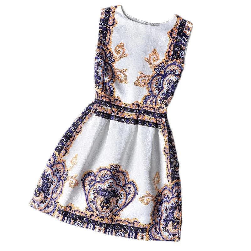 Flower Girls Dresses Summer Floral Print Sleeveless Kids Dresses For Girls Clothes Party Princess Dress Children 6-12Y - Image 10