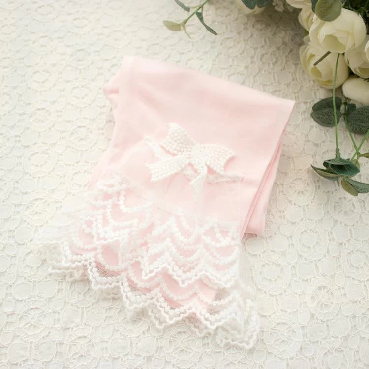 Girls Leggings Summer Style Children's Clothing Calf-length Baby Mesh Spliced Bow Lace Leggings Kid's Pants, Size 100-150 - Image 6