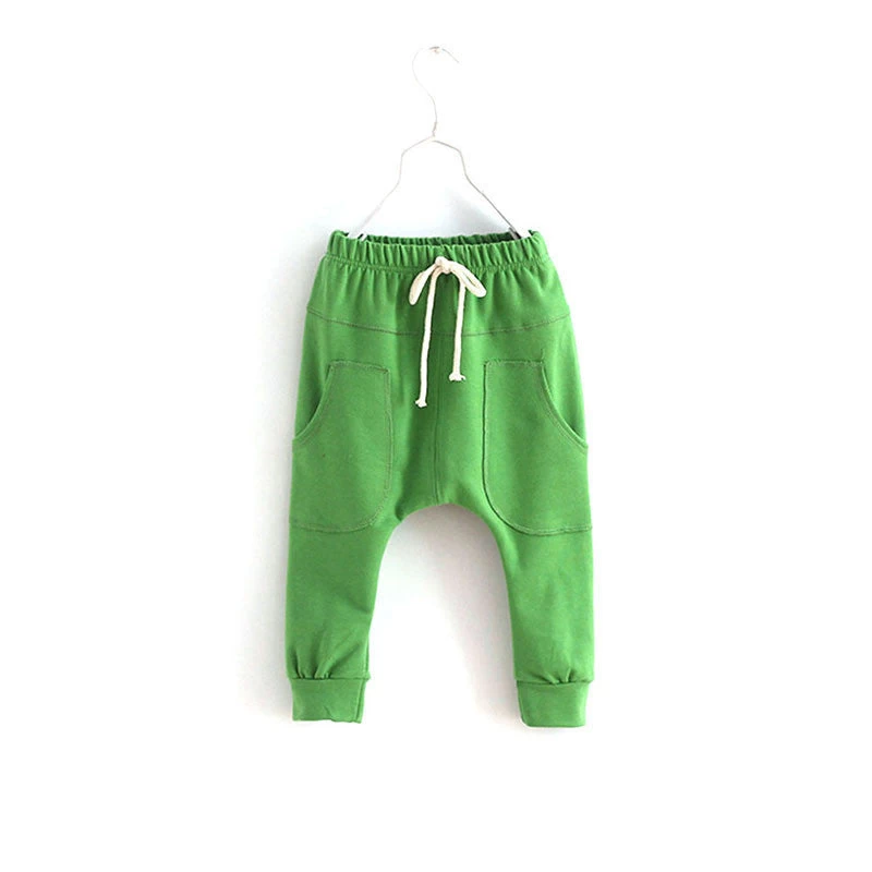 Toddler Child Jersey Harem Pants Baby Boy Bottoms Girl Elastic Trousers 2-7Y - Image 3