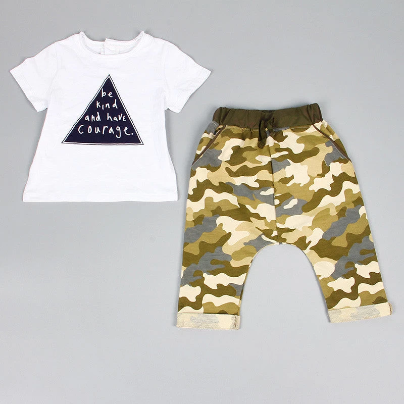 Summer 2pcs Born Infant Baby Boys Kid Clothes T-shirt Tops + Pants Outfits Sets 0-24 Children's Clothing Set - Image 7