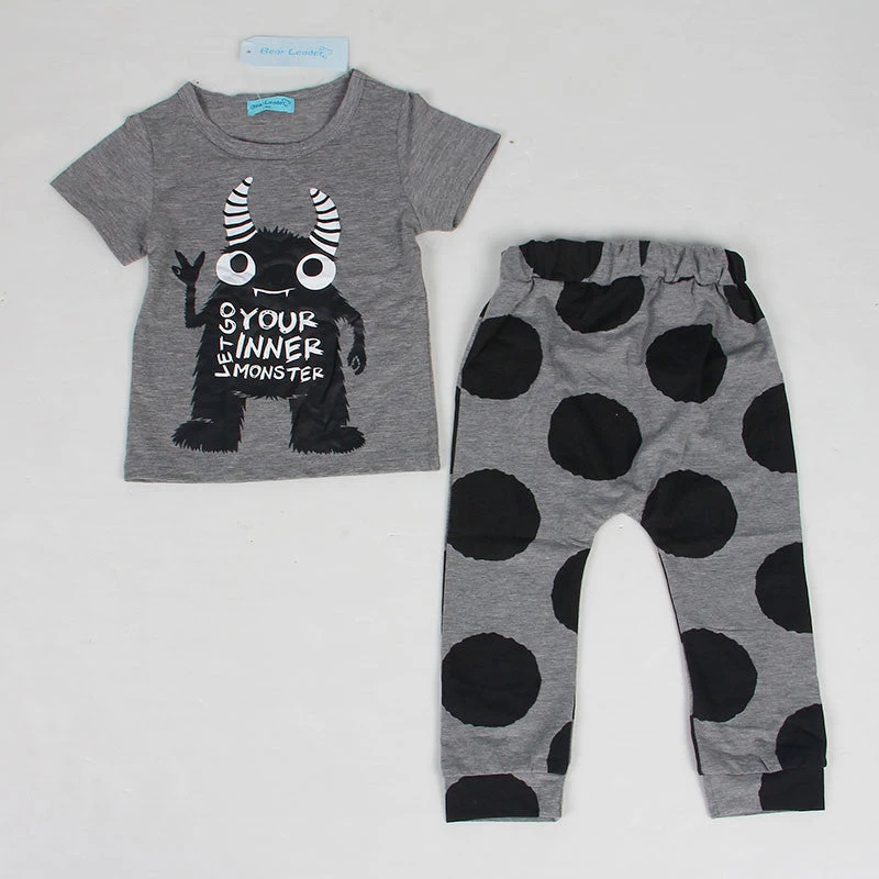 Summer 2pcs Born Infant Baby Boys Kid Clothes T-shirt Tops + Pants Outfits Sets 0-24 Children's Clothing Set - Image 5