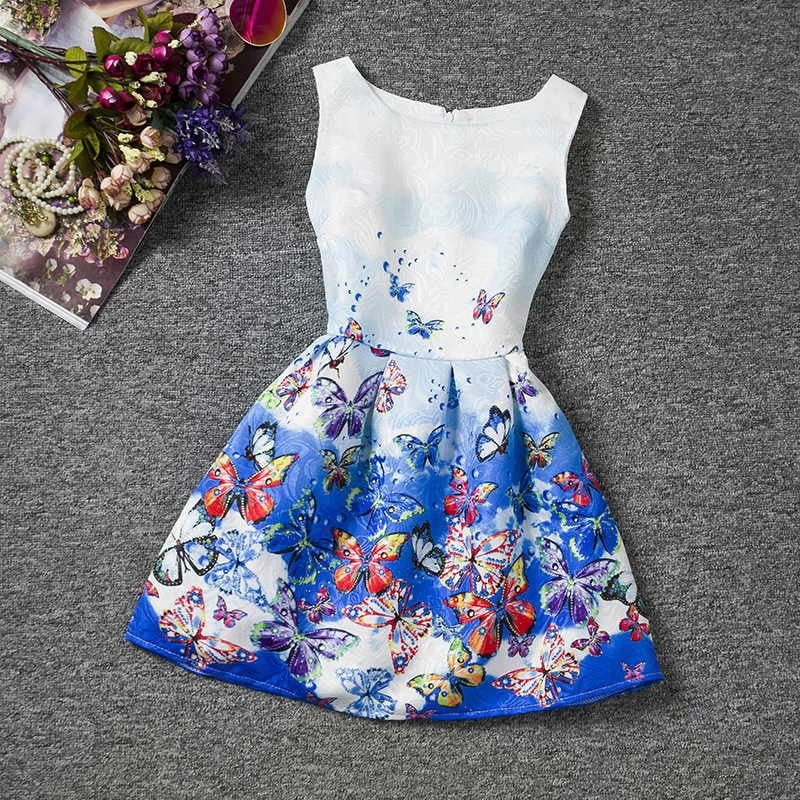 Girl Dress Summer Style Sleeveless Printed Kid Dresses Girls Clothes Party Princess Vestidos Nina 6 7 8 Year Birthday Dress - Image 12