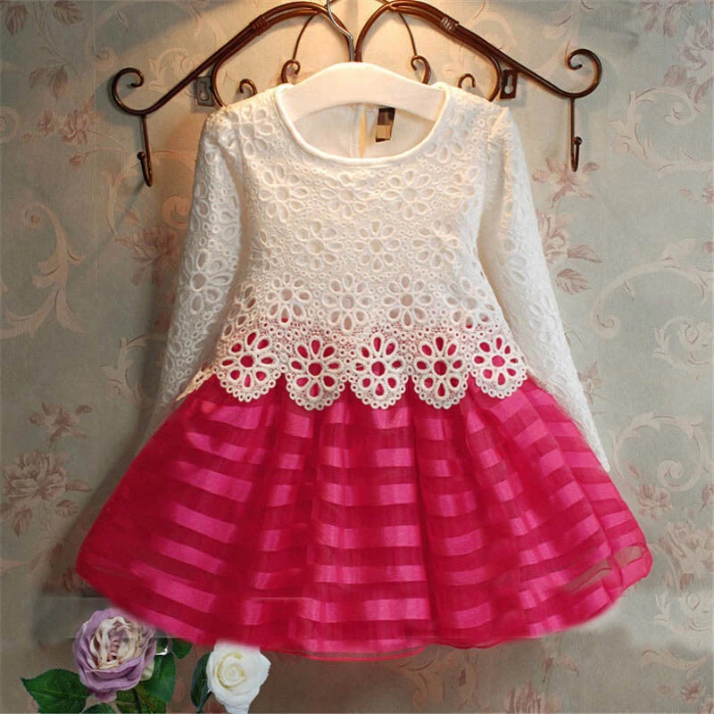 Girls Dresses Fashion Casual Summer Lace Crochet Tutu Dress Kids Girl Party Clothes For 2-6Y Children Vetement Fille - Image 7